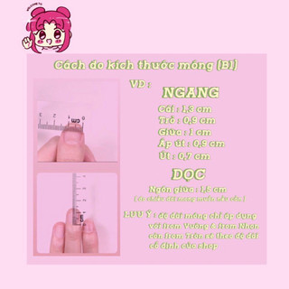 Nailbox thiết kế ( Hồng cute vẽ nổi )