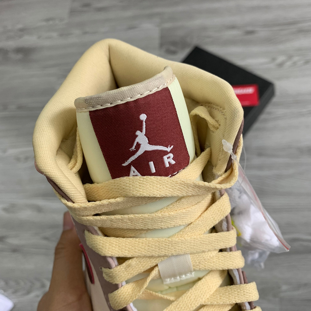 Giày Thể Thao JOrdan 1 Mid Dark Pony Smoky Mauve, Giày Sneaker Jd1 Hồng Full Box - NICE SNEAKER | Chất lượng siêu cấp.