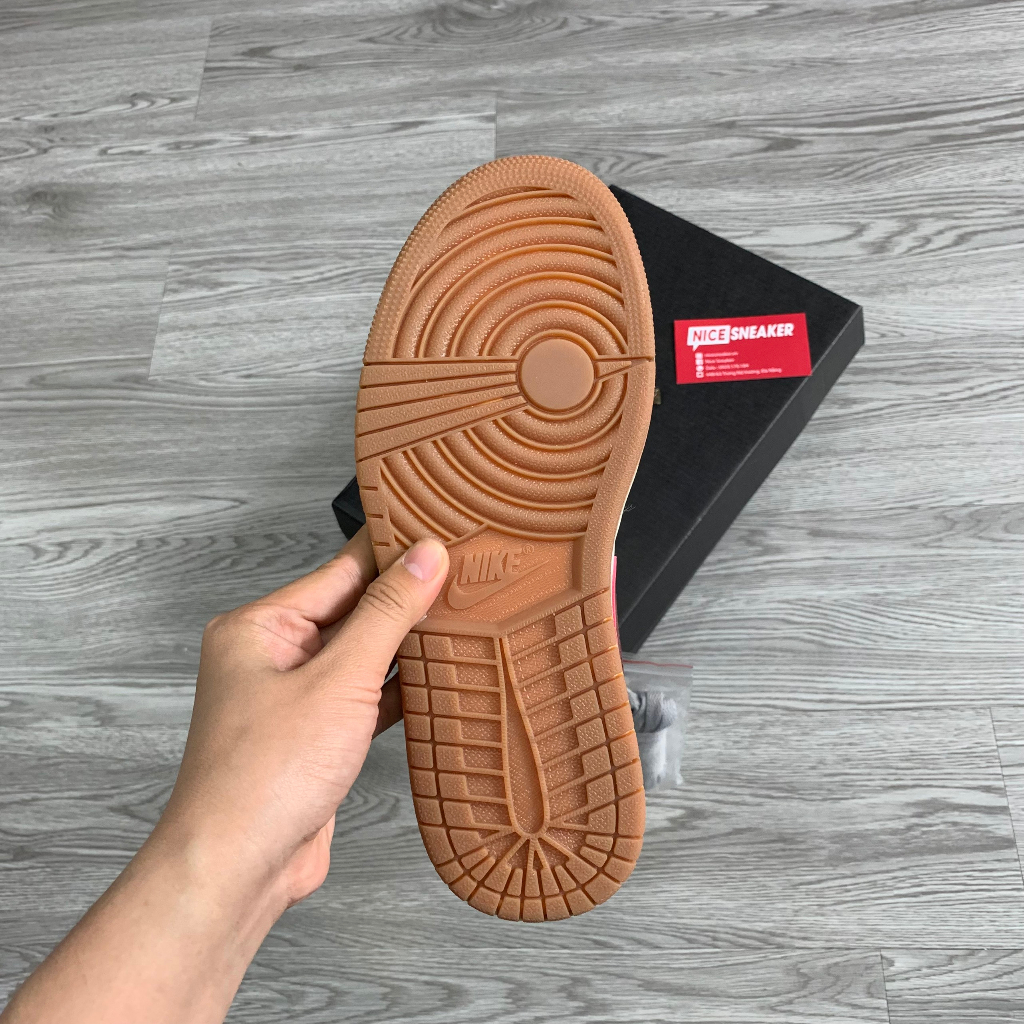 Giày Thể Thao JOrdan 1 Mid Dark Pony Smoky Mauve, Giày Sneaker Jd1 Hồng Full Box - NICE SNEAKER | Chất lượng siêu cấp.