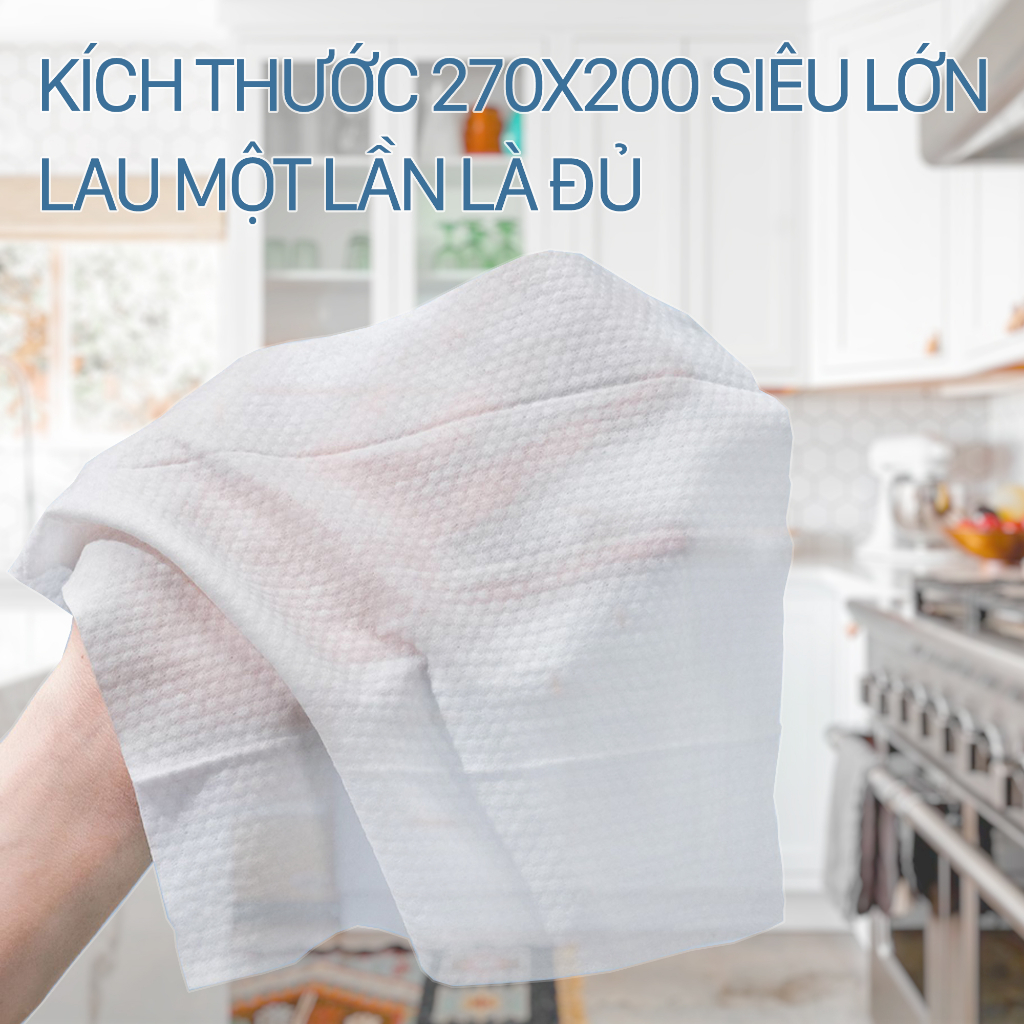 Combo 3 bịch khăn ướt lau đa năng, Khăn lau chuyên dụng dùng 1 lần, an toàn cho da gói 50 tờ mùi hương chanh thơm mát