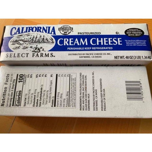Phô mai cream cheese California khối 1.36kg