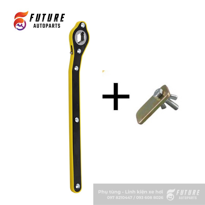 Cờ lê, tay quay đa năng 360 độ, tiện dụng hỗ trợ nâng đỡ con đội, kích xe hơi – Future Autoparts