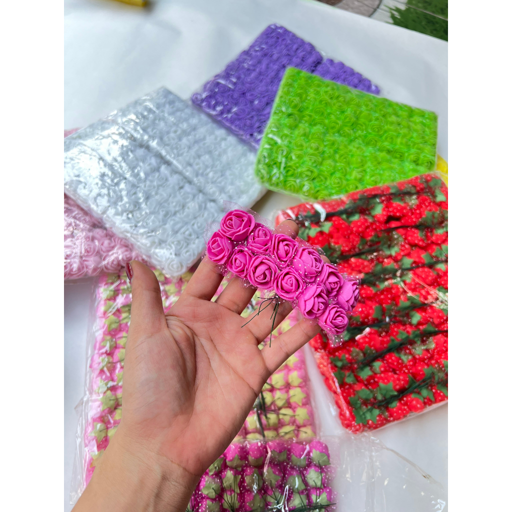 Gói 144 hoa xốp nhí 2cm