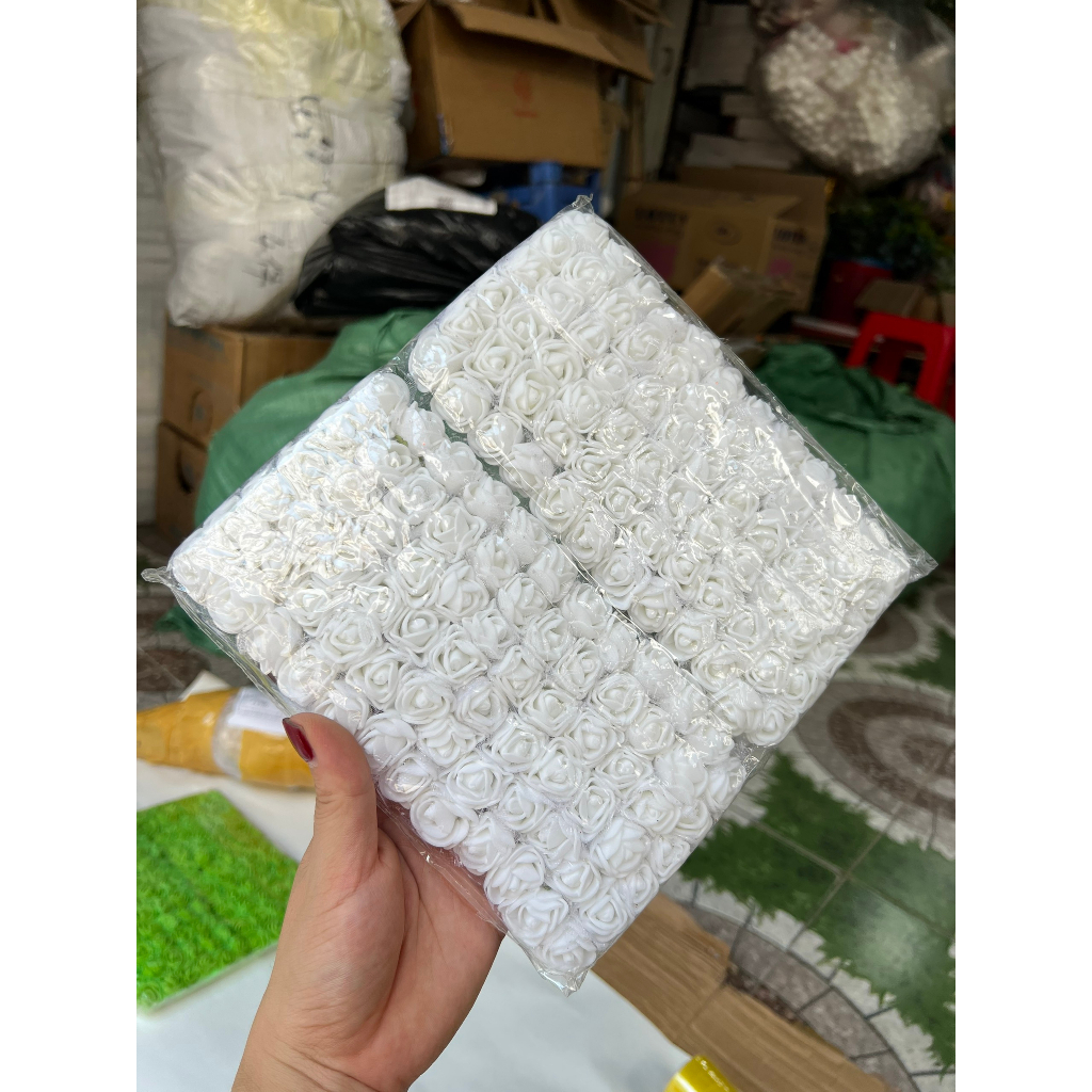 Gói 144 hoa xốp nhí 2cm