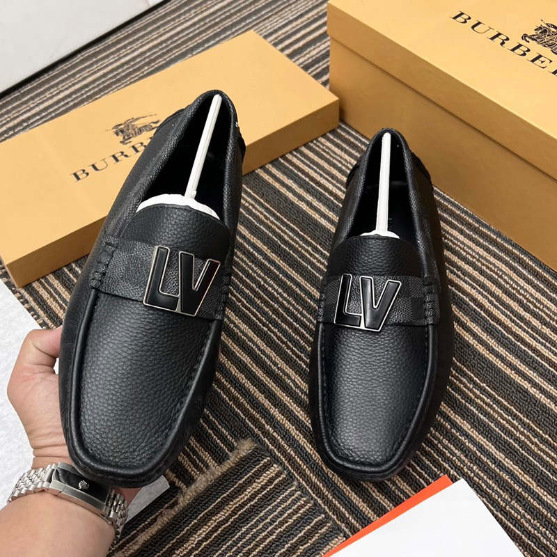 Giày nam Lv khuy mới nổi bật da bò nguyên tấm bảo hành 12 tháng