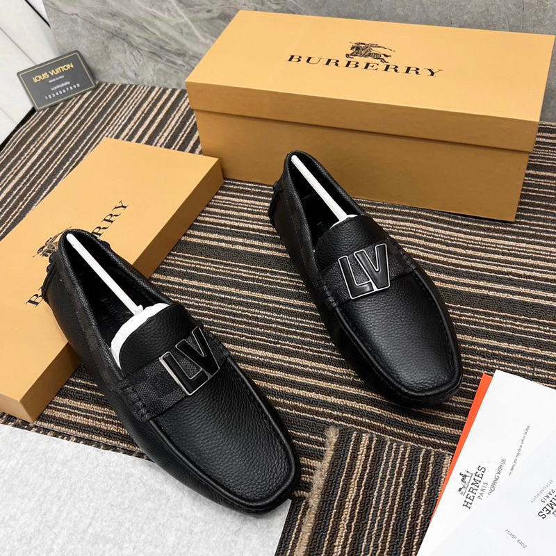 Giày nam Lv khuy mới nổi bật da bò nguyên tấm bảo hành 12 tháng