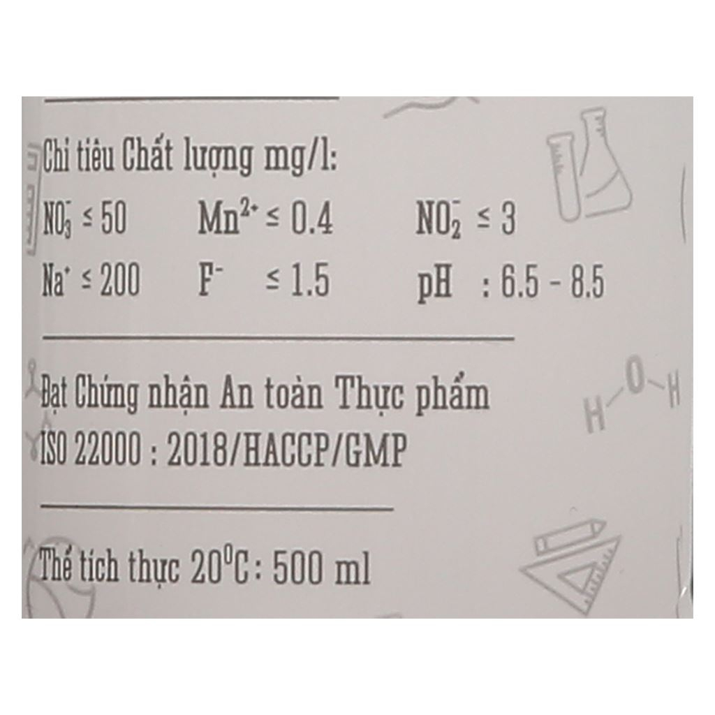 Thùng 24 chai nước tinh khiết SAPUWA 500ml / Lốc 6 chai nước tinh khiết SAPUWA 500ml