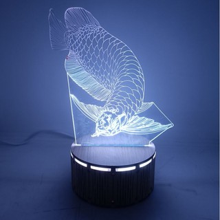 Đèn Ngủ 3D Led - Cá Rồng