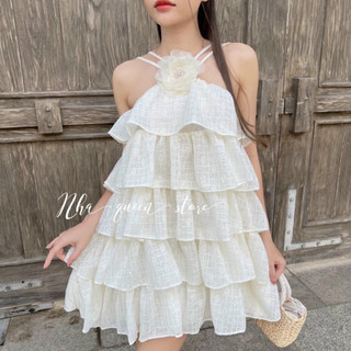 Đầm tầng cổ yếm siêu xinh