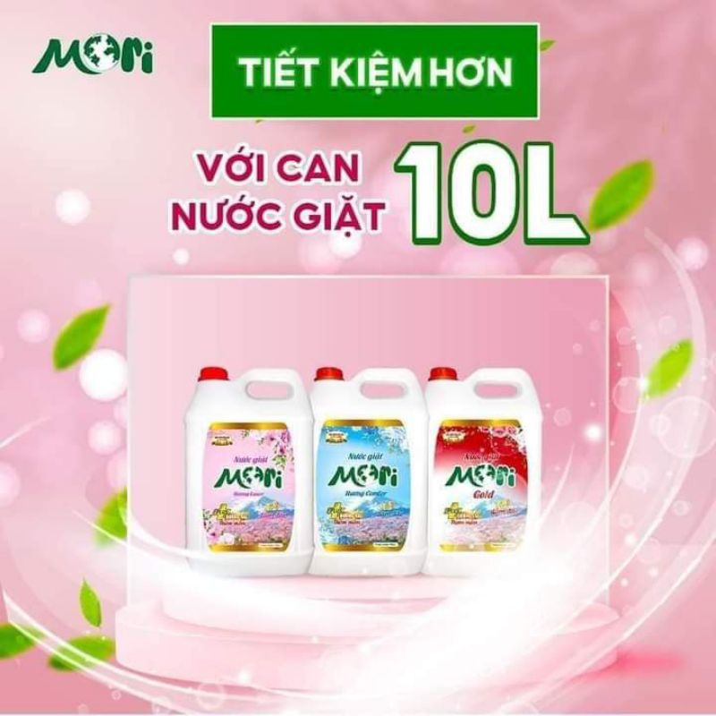 Nước giặt Mori 10 lít màu tím lovely