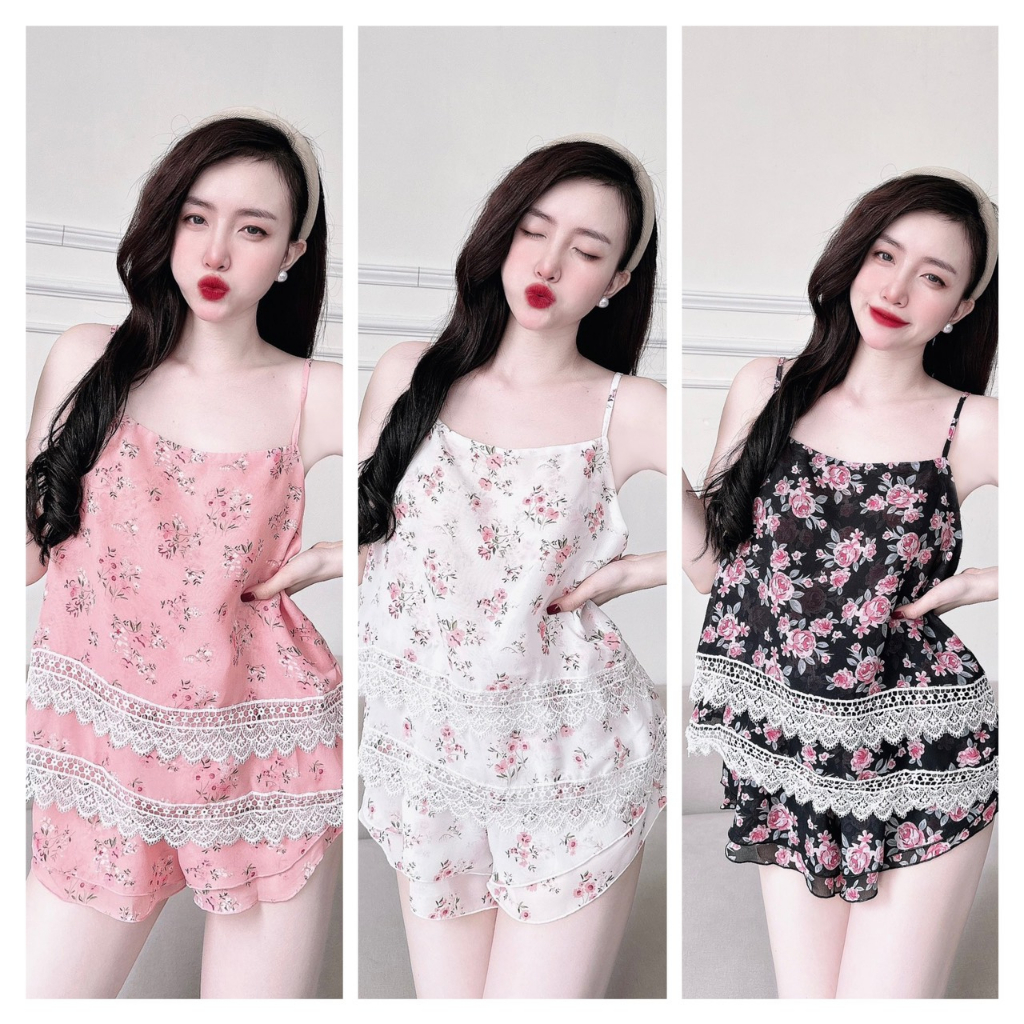 Đồ Ngủ 2 dây bigsize sexy cao cấp lụa mềm mát cho cô nàng quyến rũ