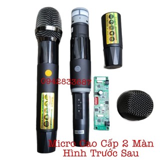 Micro loa kéo cao cấp 2 màn hình trước sau