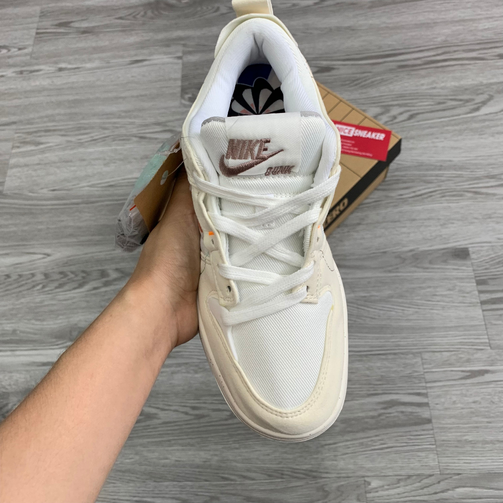Giày Sneaker Sb Dunk Low Disrupt 2 Pale Ivory, Sb Dunk Low Kem Trắng Hồng Full Box - NICE SNEAKER | Chất lượng siêu cấp.