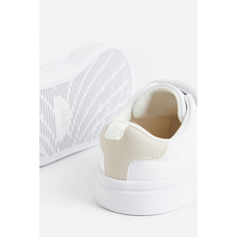Giày sneaker trắng, giày thời trang cho bé HM auth