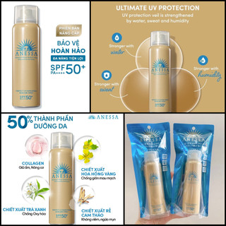 (SALE date 10/25) XỊT CHỐNG NẮNG Anessa 𝐏𝐞𝐫𝐟𝐞𝐜𝐭 𝐔𝐕 𝐒𝐩𝐫𝐚𝐲 𝐒𝐮𝐧𝐬𝐜𝐫𝐞𝐞𝐧 𝐀𝐪𝐮𝐚 𝐁𝐨𝐨𝐬𝐭𝐞𝐫
