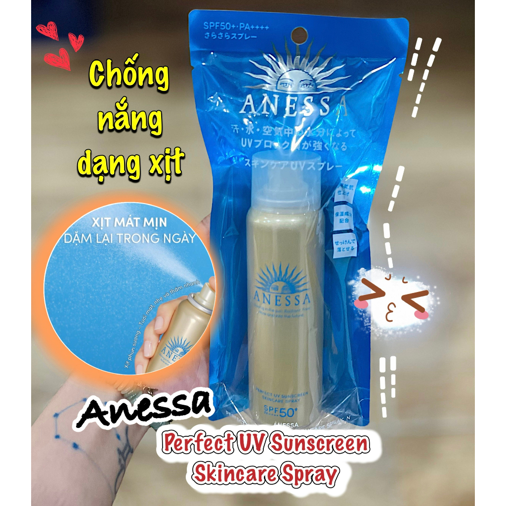 (SALE date 10/25) XỊT CHỐNG NẮNG Anessa 𝐏𝐞𝐫𝐟𝐞𝐜𝐭 𝐔𝐕 𝐒𝐩𝐫𝐚𝐲 𝐒𝐮𝐧𝐬𝐜𝐫𝐞𝐞𝐧 𝐀𝐪𝐮𝐚 𝐁𝐨𝐨𝐬𝐭𝐞𝐫
