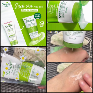 SỮA RỬA MẶT SIMPLE 𝐊𝐈𝐍𝐃 𝐓𝐎 𝐒𝐊𝐈𝐍 𝐌𝐎𝐈𝐒𝐓𝐔𝐑𝐈𝐒𝐈𝐍𝐆 𝐅𝐀𝐂𝐈𝐀𝐋 𝐖𝐀𝐒𝐇