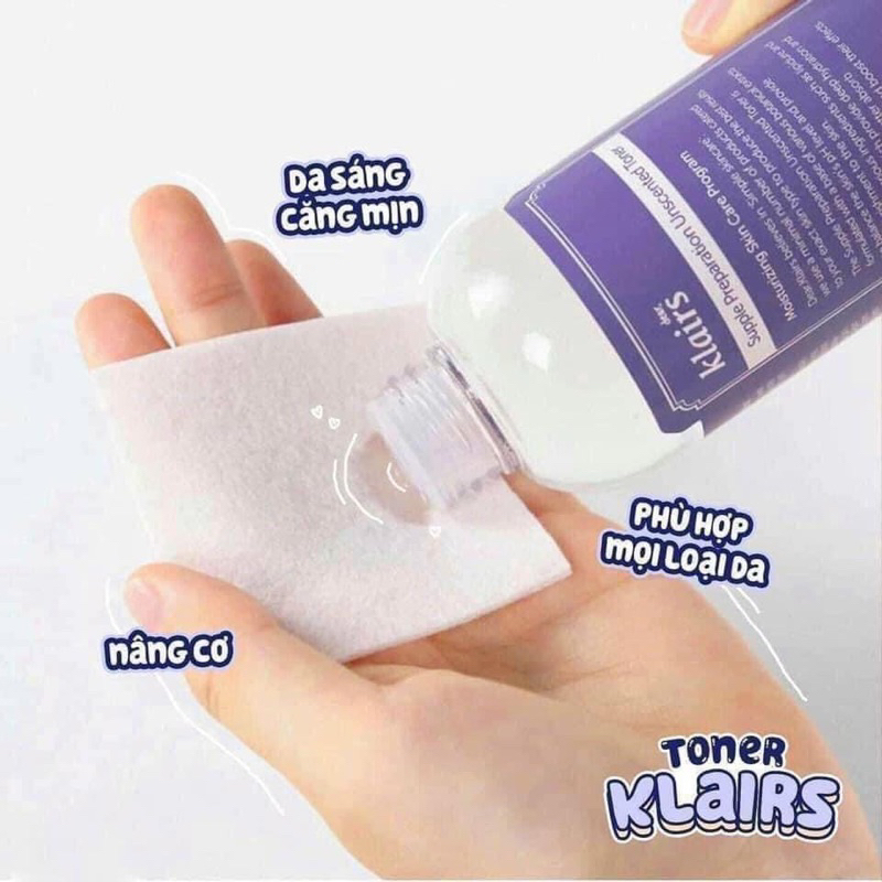 Nước Hoa Hồng Dưỡng Ẩm Dear Klairs Supple Preparation Toner 180ml