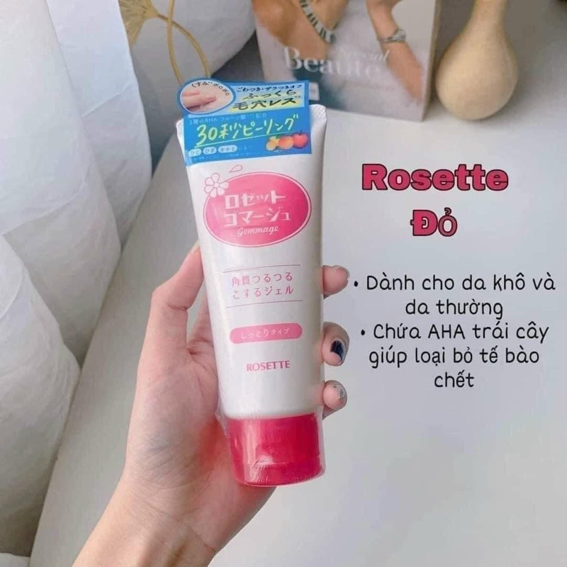 Gel Tẩy Tế Bào Da Chết Rosette Nhật Bản 120g