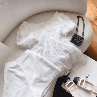 SET ÁO BẸT VAI LÔNG VŨ + SHORT