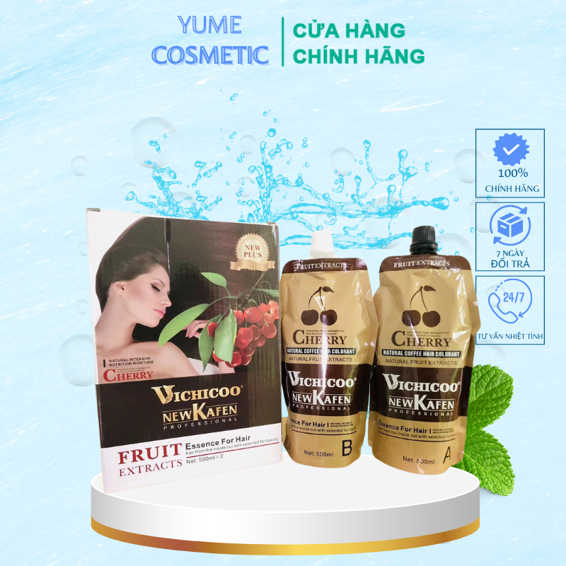 Nhuộm nâu phủ bạc không dính da đầu New Kafen 500mlx2