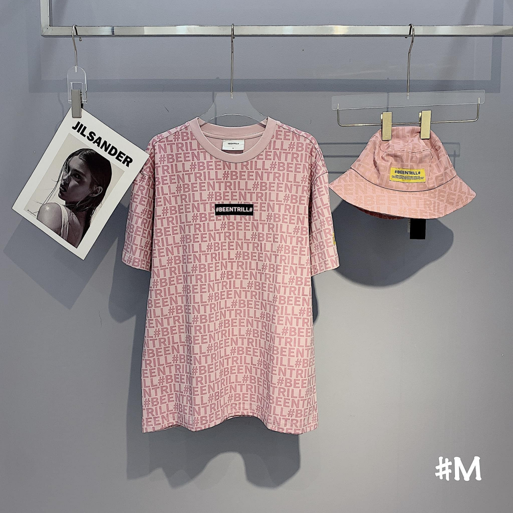 Áo phông chữ beentrill - Pink M sale 90%