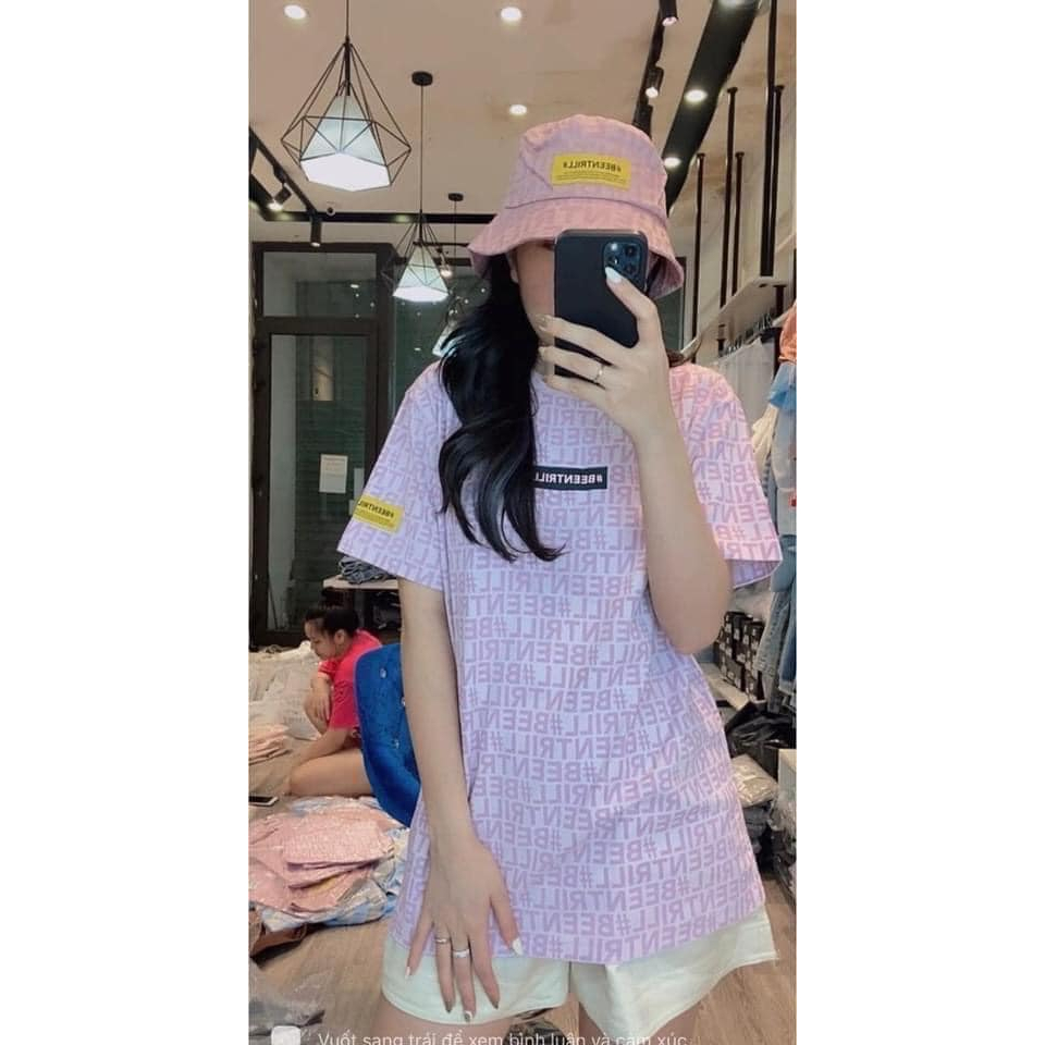 Áo phông chữ beentrill - Pink M sale 90%