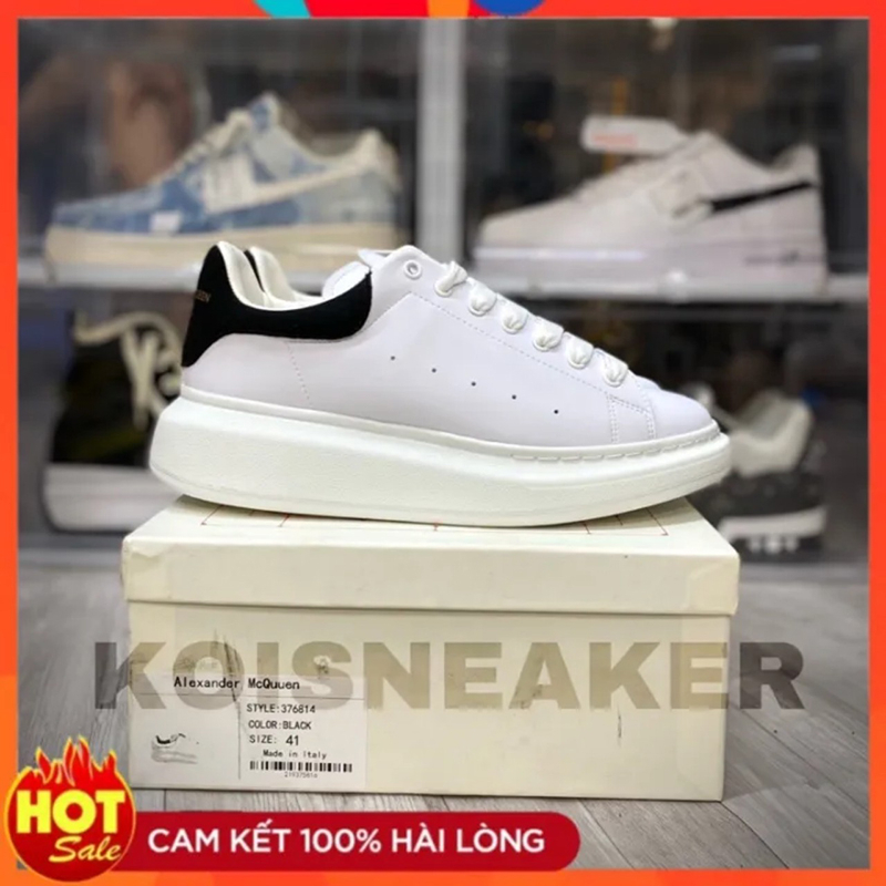 Giày thể thao Giày trắng MC gót nhung phù thay thế giày tậu ll Ảnh thật GD18