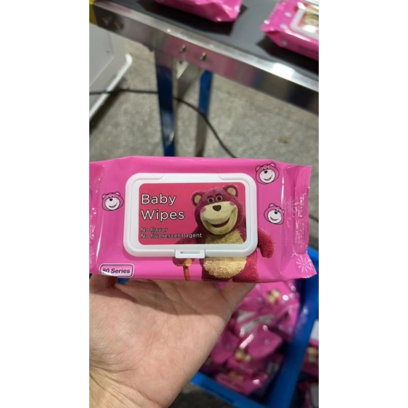 Set 10 Gói Khăn Giấy Gấu Dâu Kèm Xô Gấu Dâu Siêu Xịn_Gấu Xô