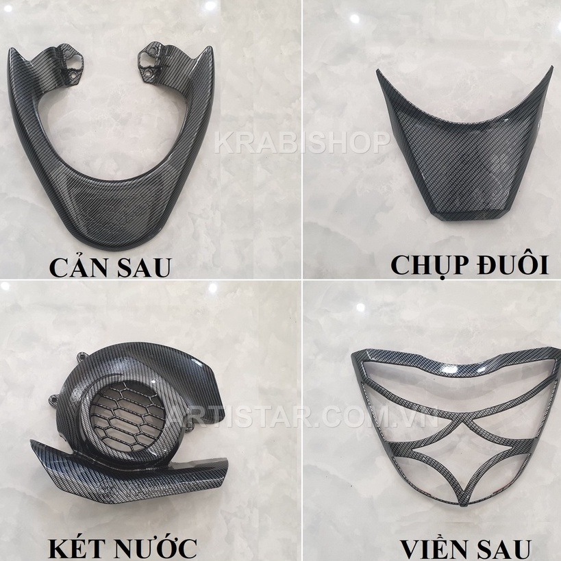 Ốp trang trí xe Janus 2022-2023 carbon Artistar