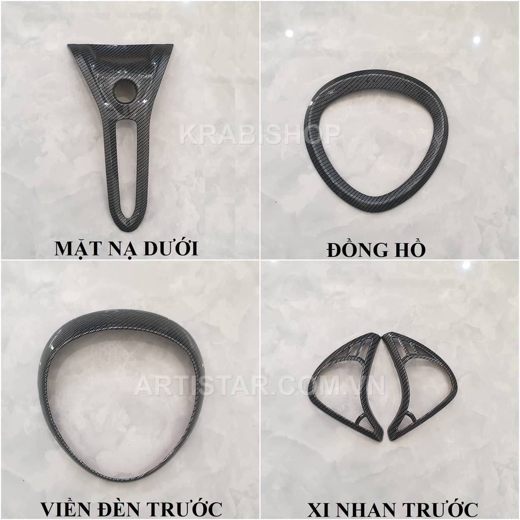 Ốp trang trí xe Janus 2022-2023 carbon Artistar