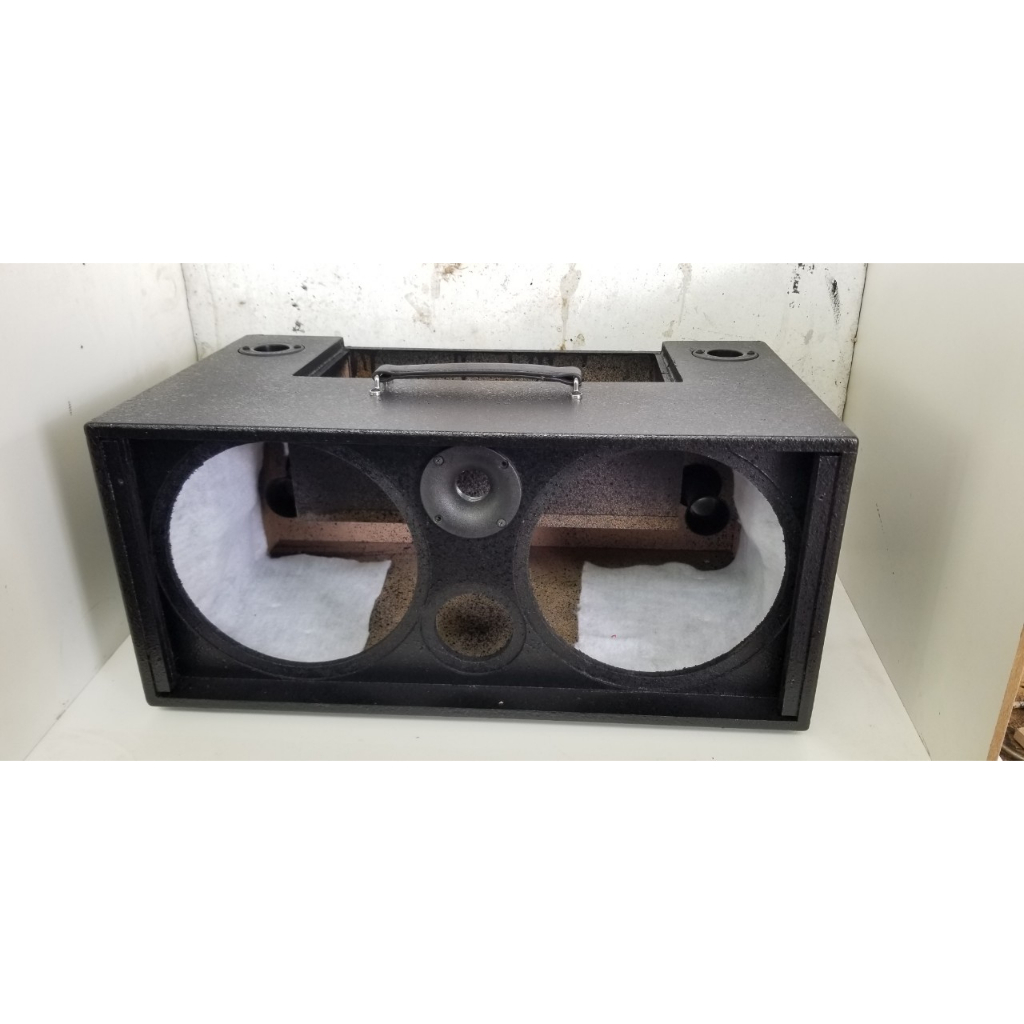 Vỏ loa di động  2 bass 25 khung mạch 19x38