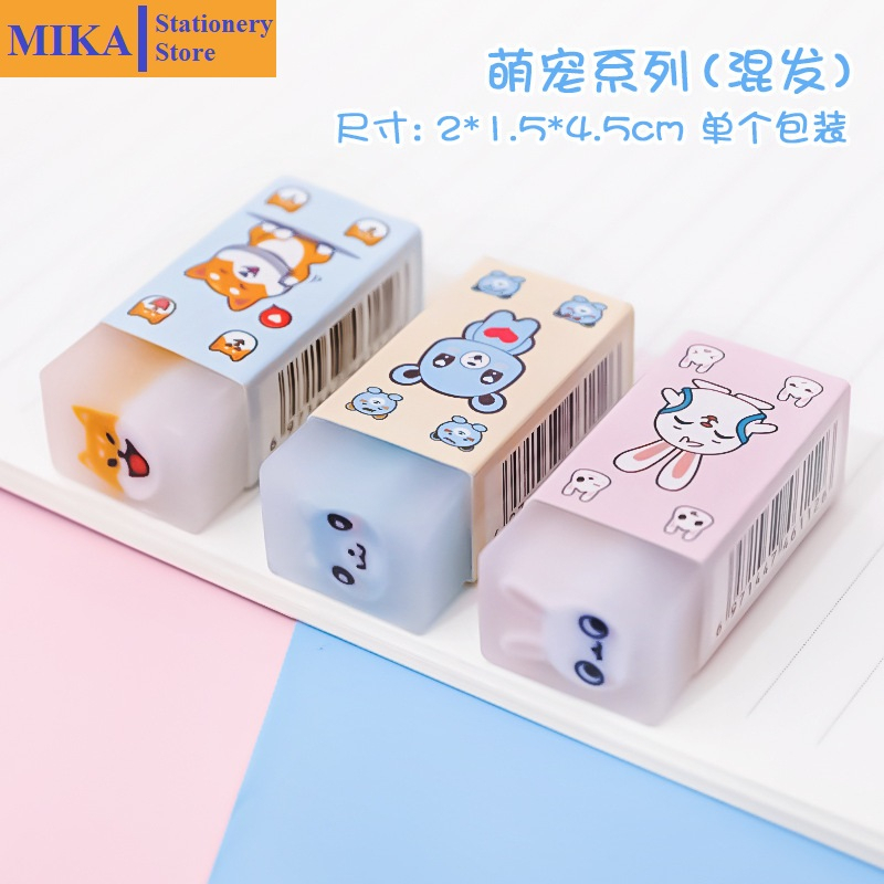 Tẩy bút chì văn phòng phẩm MIKA gôm tẩy mềm 2B có hương thơm T17