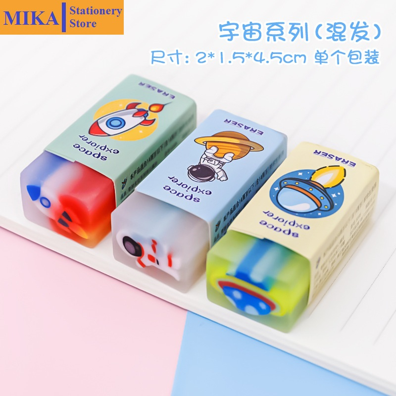 Tẩy bút chì văn phòng phẩm MIKA gôm tẩy mềm 2B có hương thơm T17