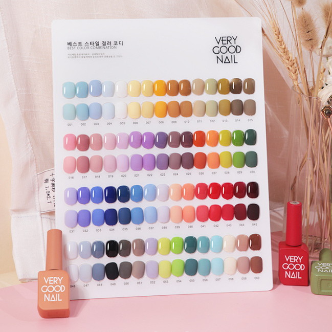 Bảng màu Sơn gel Very Good Nail 60 màu lẻ chiếc cực sang trọng, decor trang trí tiệm cực đẹp