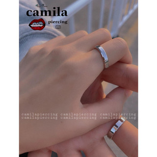 Nhẫn trơn sáng bóng TItanium, nhẫn Unisex nam nữ, nhẫn cặp đôi