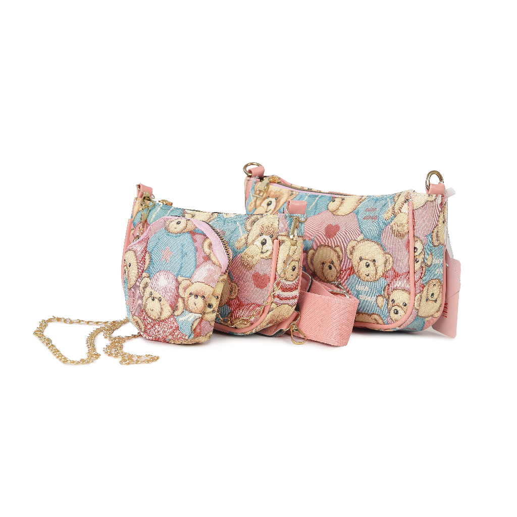 Túi gấu 3in1 nữ thời trang YUKIHOUSE phong cách trẻ trung hiện đại