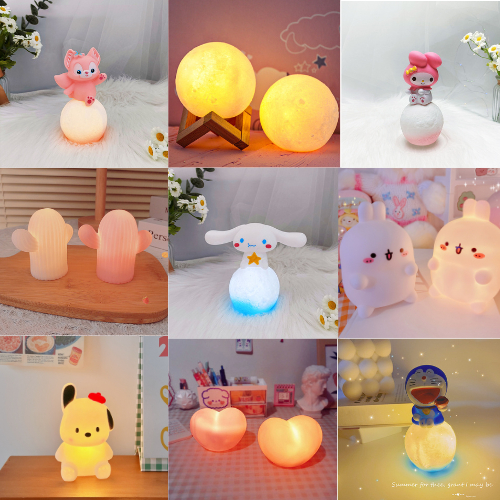 Đèn ngủ mini để bàn mô hình nhân vật - Decor đèn trang trí phòng ngủ - Quà tặng đáng yêu