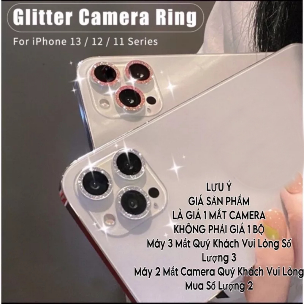 Kính cường lực nhũ kim tuyến bảo vệ Camera 14 13/13pro/13 pro max 11/11Pro/11 Pro max/12/12 Pro/12 Pro Max