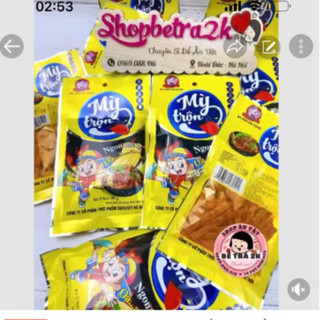 Snack mỳ trộn ngon ngon, đồ ăn vặt cổng trường