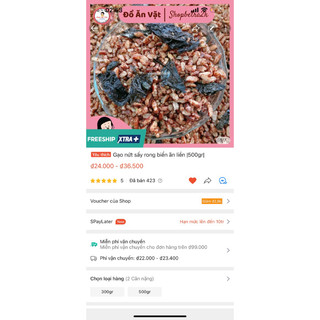 Gạo lứt sấy rong biển ăn liền |500gr|