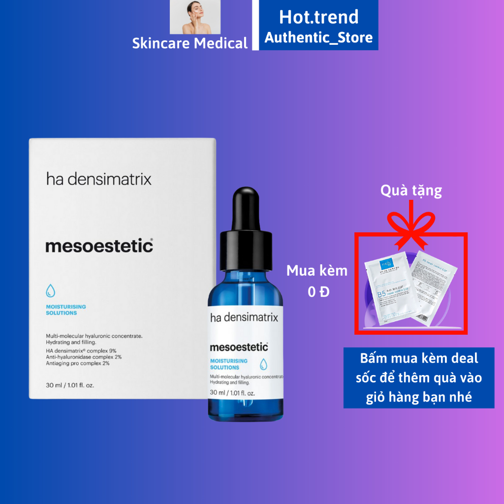 Serum HA Mesoestetic HA Densimatrix 30ml Cấp Ẩm Chuyên Sâu, Căng Bóng Da, Chống Lão Hoá