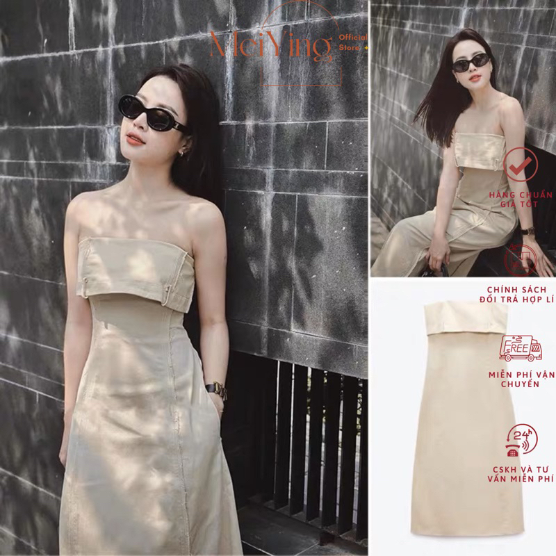 Đầm Zara Tuồn Không Tay Thiết Kế Đơn Giản Sang Trọng