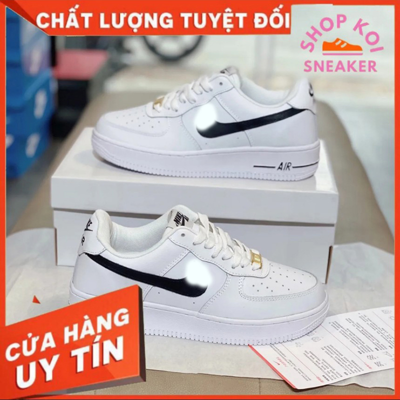 Giày thể thao, Giày Sneaker AF1 trắng, Nâu Xám bản xịn hàng đẹp || Full box, Ảnh thật GD34