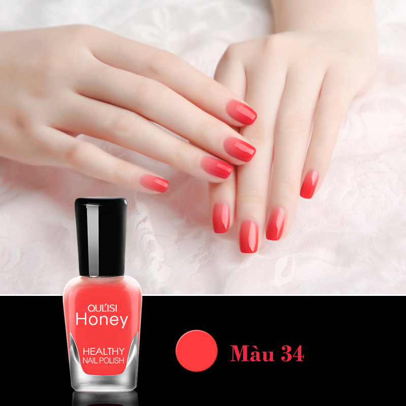 Sơn móng tay dạng Gel mau khô Không cần hơ đèn hỗ trợ trang trí móng làm đẹp nail shop Hoangnam