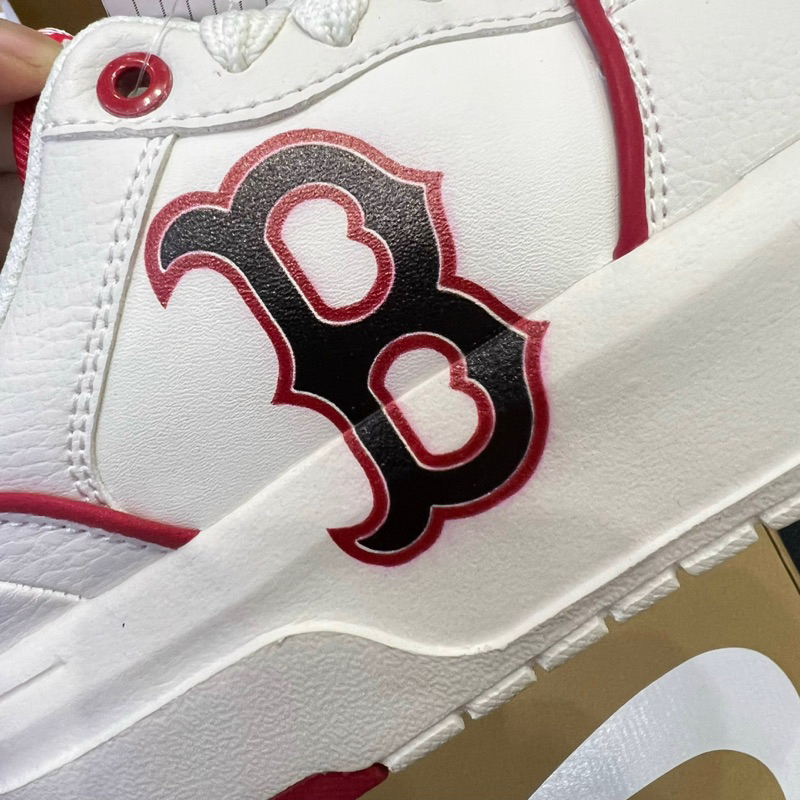 Giày MLB chunkyy Liner Red white hoạ tiết in 3D Fullbox túi giấy