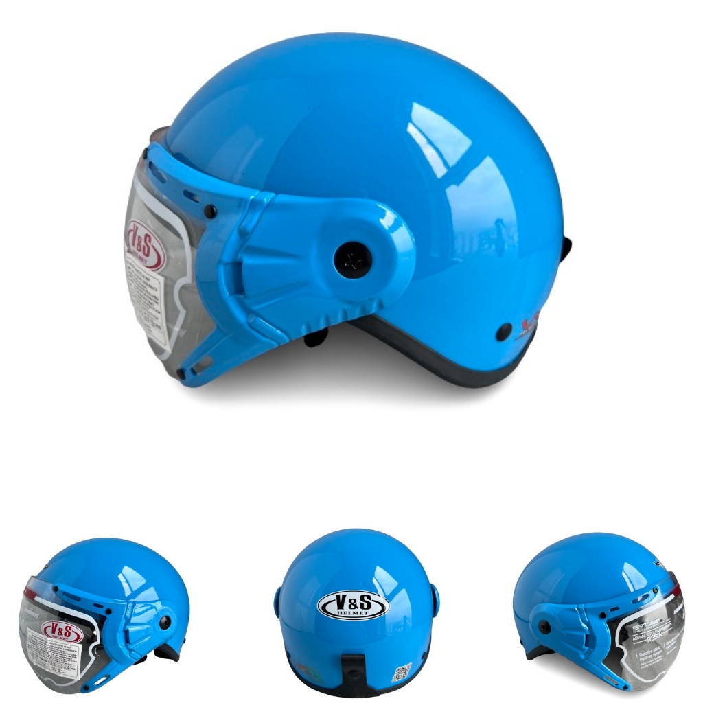 TRỢ GIÁ - Mũ bảo hiểm nửa đầu có kính siêu đẹp - VS105K - Vòng đầu 56-58cmm - Hàng chính hãng - Bảo hành 12 tháng