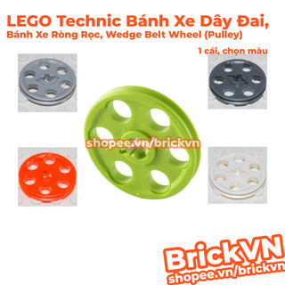 [1 Cái, Chọn Màu] LEGO Technic Bánh Xe Dây Đai / Bánh Xe Ròng Rọc /  Wedge Belt Wheel (Pulley) ID 4185, 49750