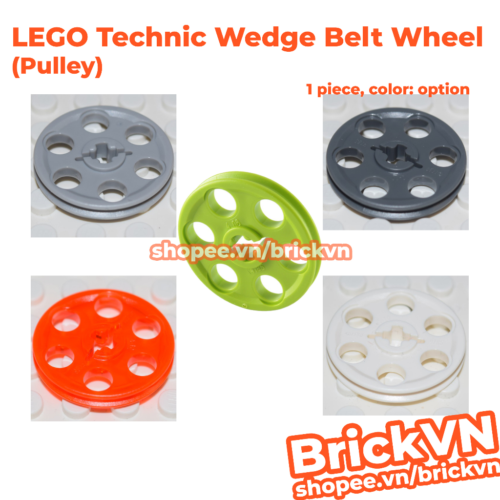 LEGO Technic Bánh Xe Dây Đai / Bánh Xe Ròng Rọc /  Wedge Belt Wheel  ID 4185, 49750