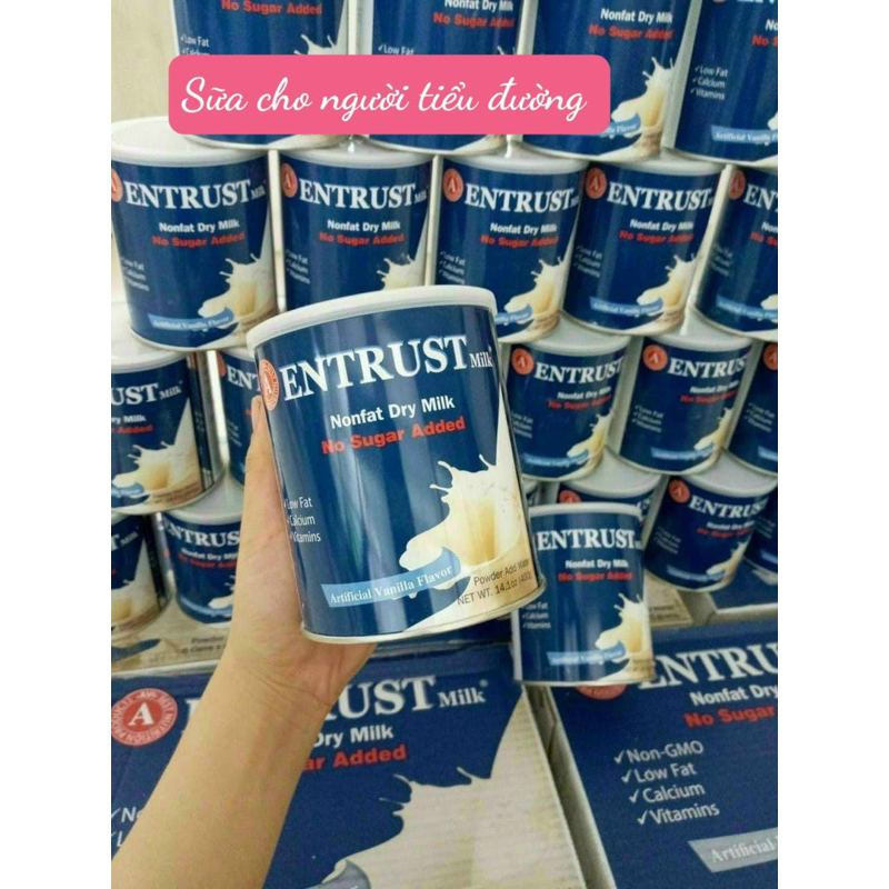 Sữa Entrust không đường của Mỹ